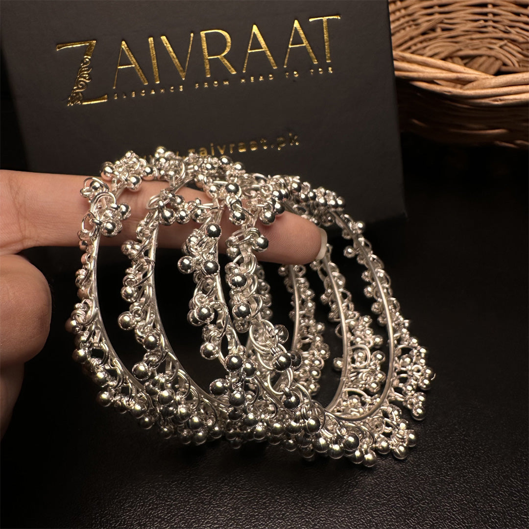 Setara - Antique Silver Bangles