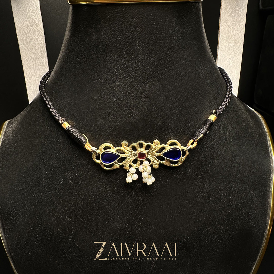 Afghani Choker - Blue