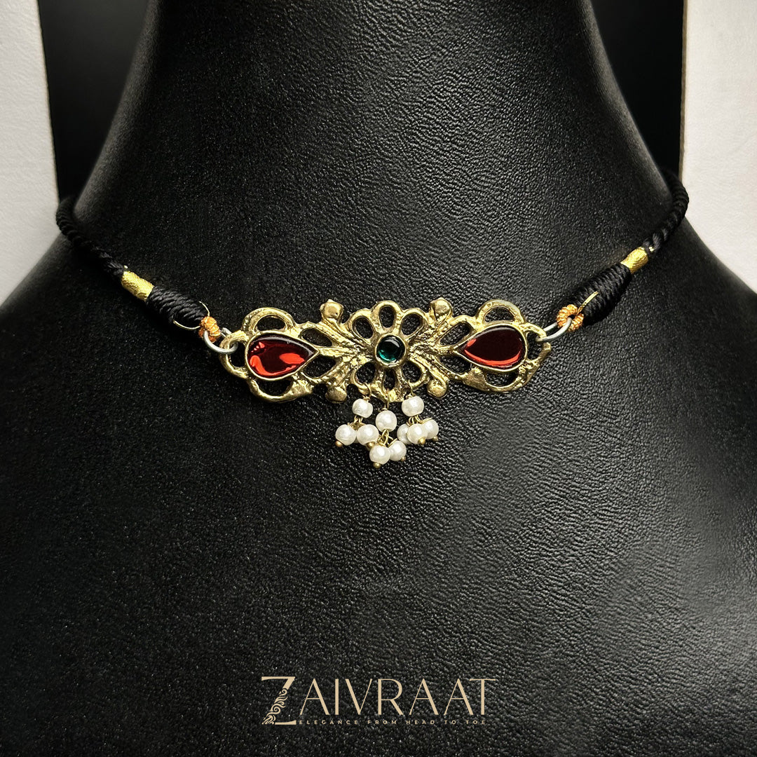 Afghani Choker - Red