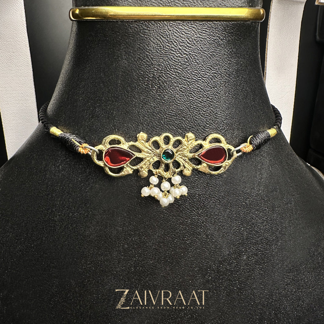 Afghani Choker - Red