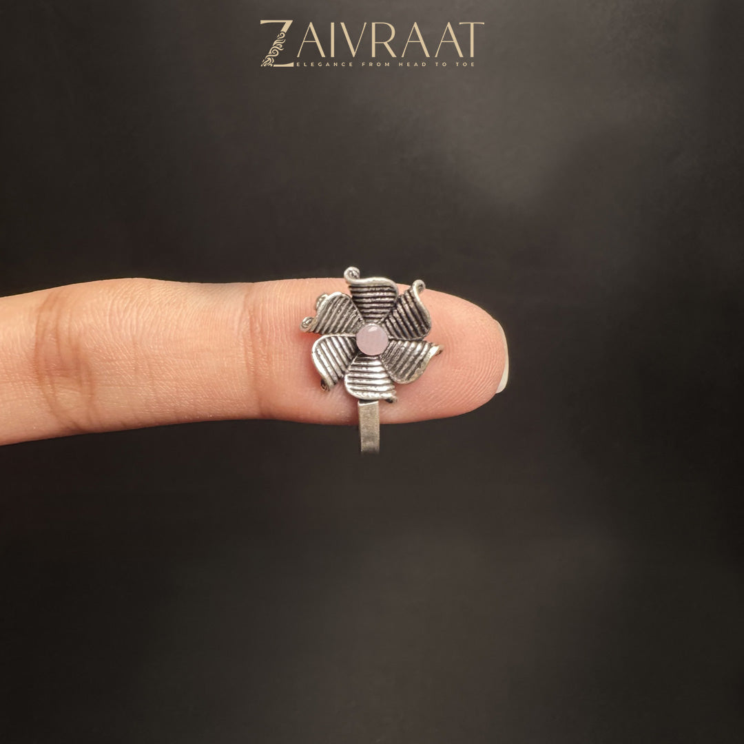 Qulab - Antique Nose Ring (Pink)