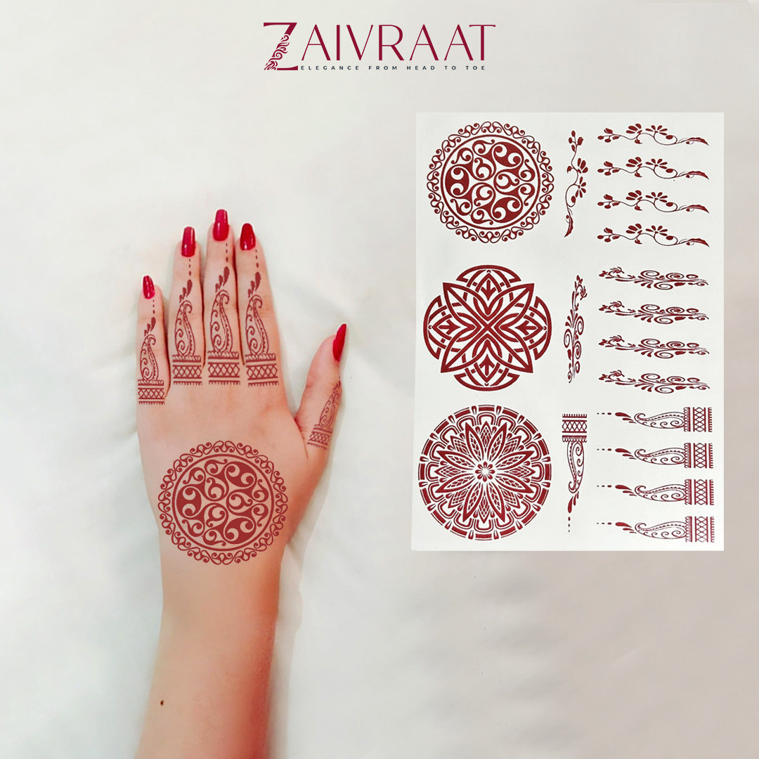 Mehndi Stickers, Temporary Henna Tattoos (2)