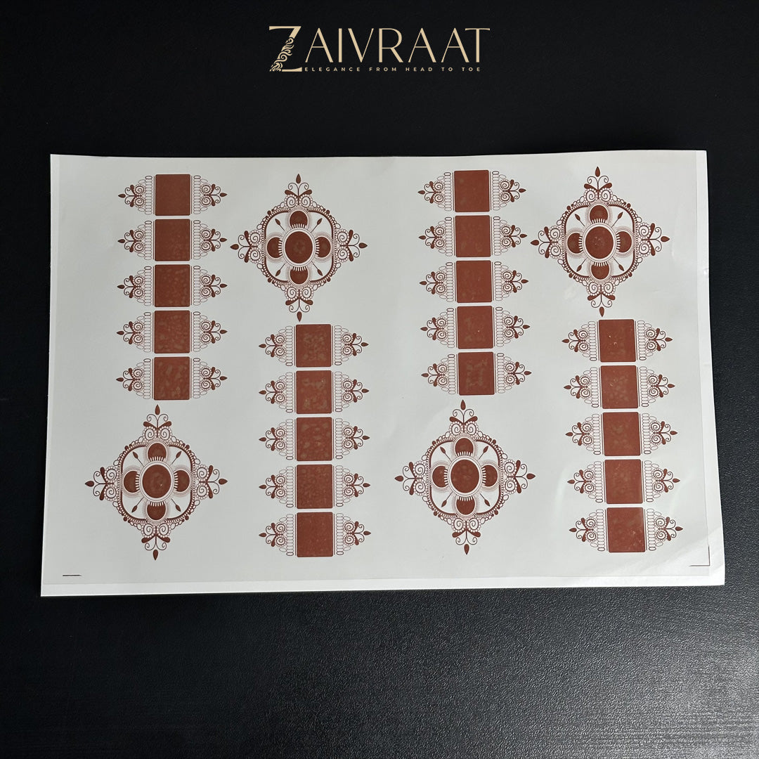 Mehndi Stickers, Temporary Henna Tattoos (5)