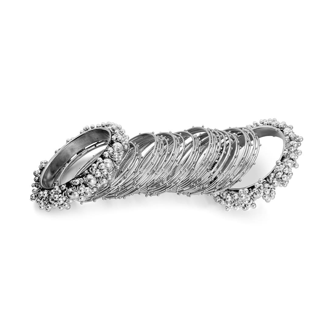 Chaandni - Silver Steel Bangle - Zaivraat