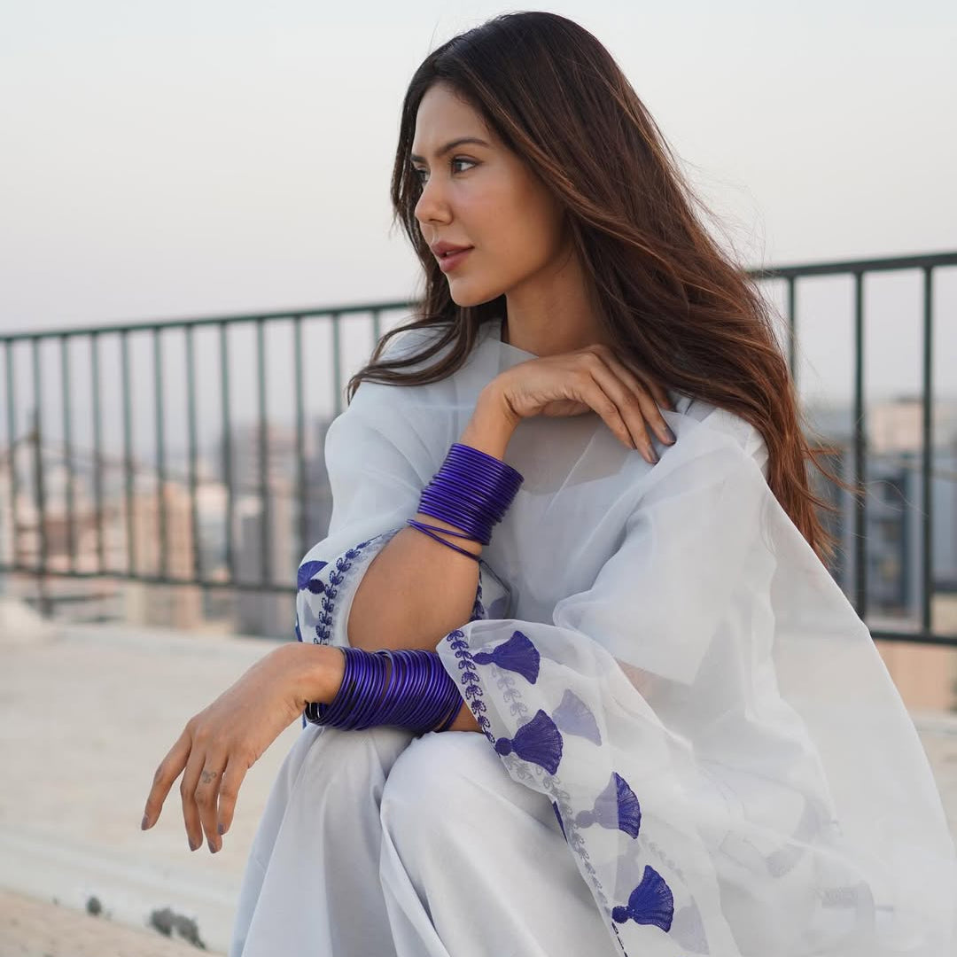 Sonam Bajwa inspired Glass Bangles (Pack of 24)