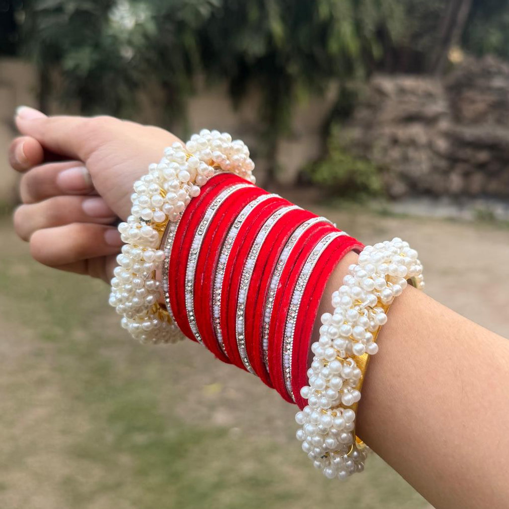 Emily Bangle set (RED)