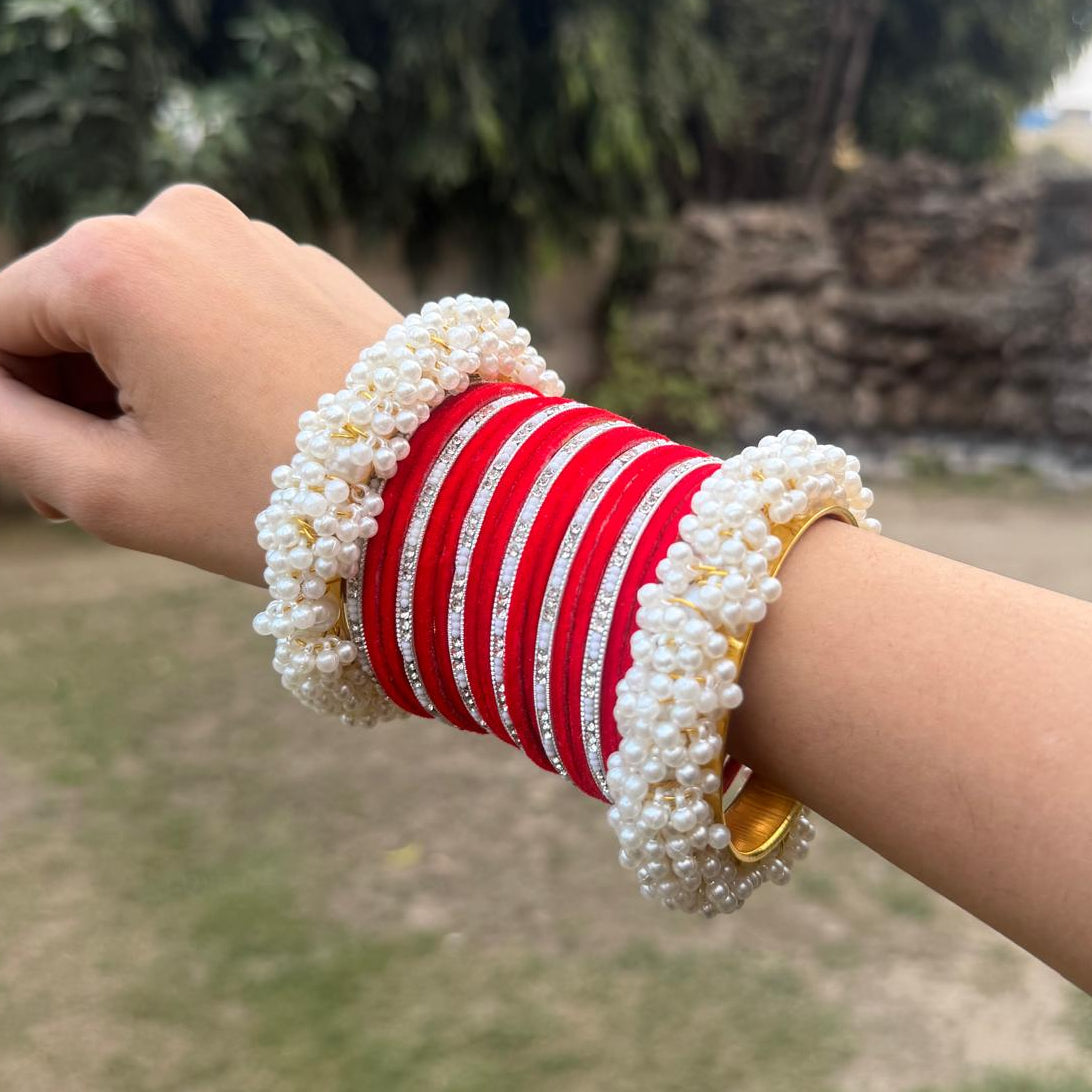 Emily Bangle set (RED)