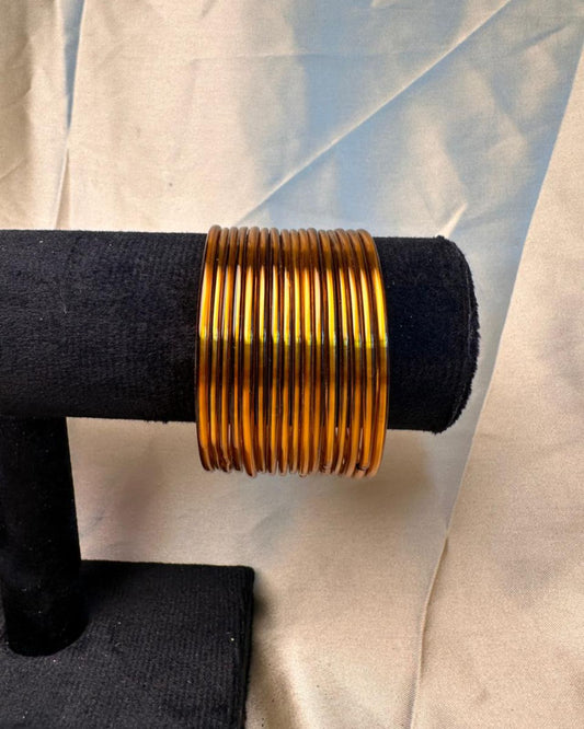Copper Glass Bangles