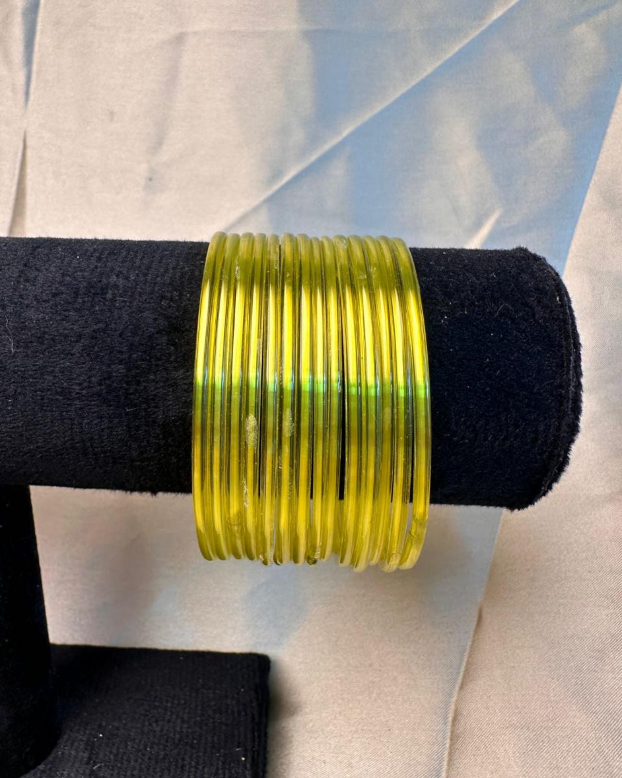 Yellow Glass Bangles
