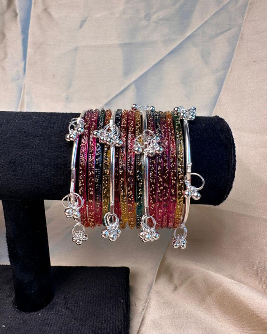 Kashmiri Bangles (Multi - Chaandi)