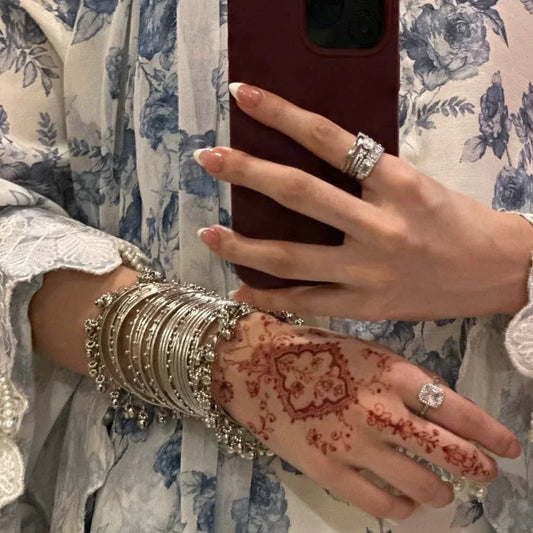 Chaandni - Silver Steel Bangle - Zaivraat