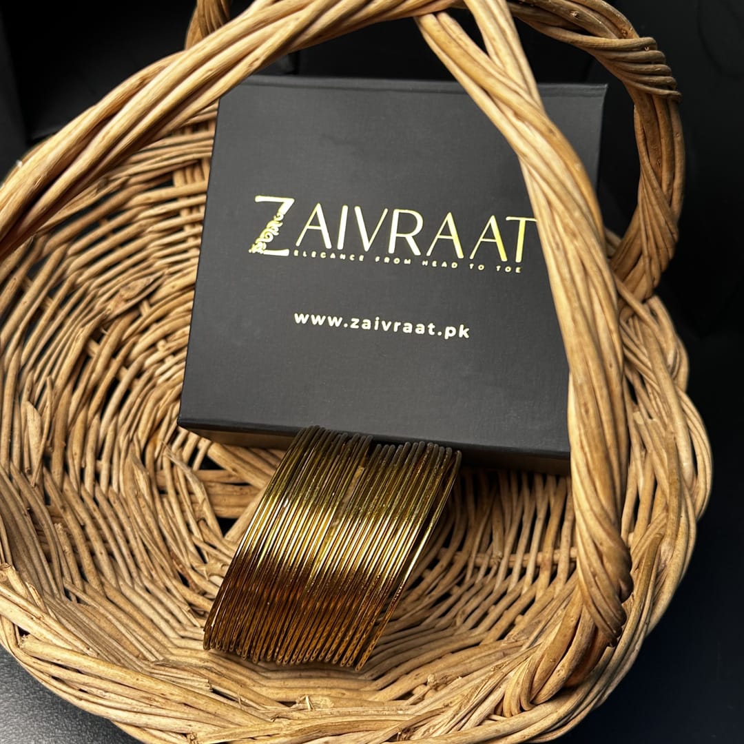 Durefishan Inspired Golden Steel Bangles