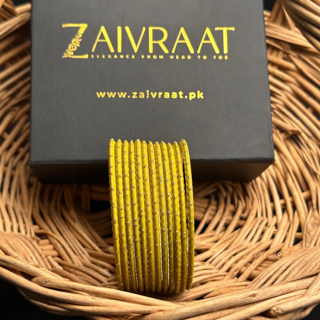 Dotted Metallic Bangles