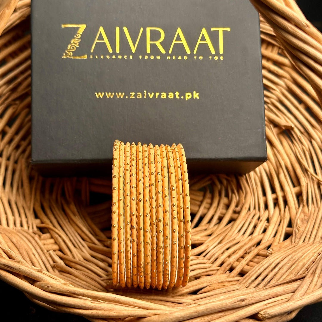 Dotted Metallic Bangles