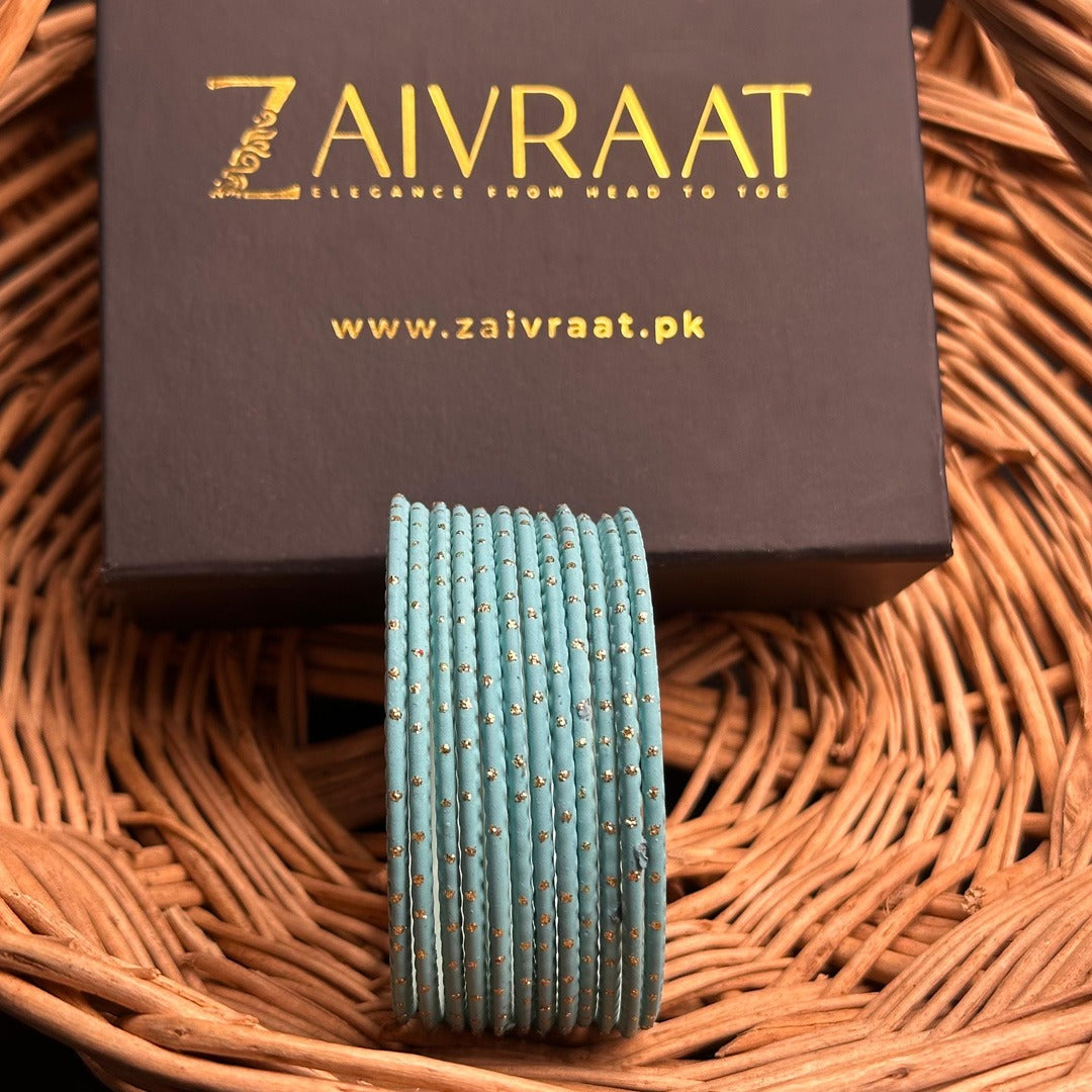 Dotted Metallic Bangles