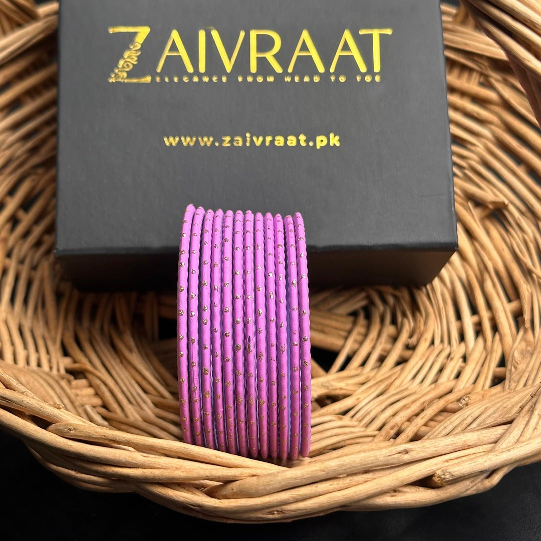 Dotted Metallic Bangles