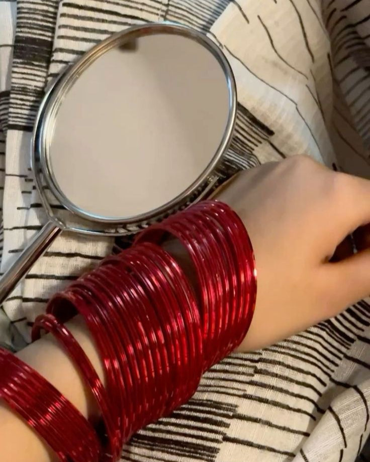 Sajal Ali Inspired Glass Bangles (Pack of 24)