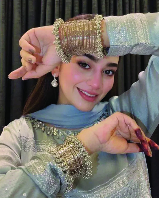 Chaandni - Silver Steel Bangle