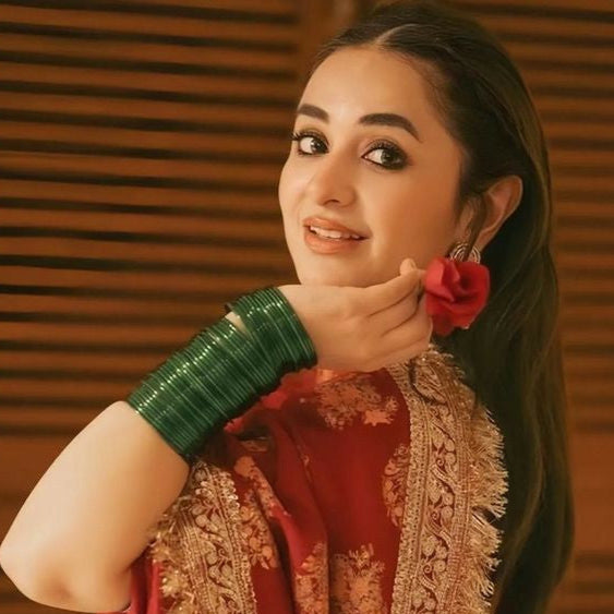 Yumna Zaidi Inspired Glass Bangles (Pack of 24)