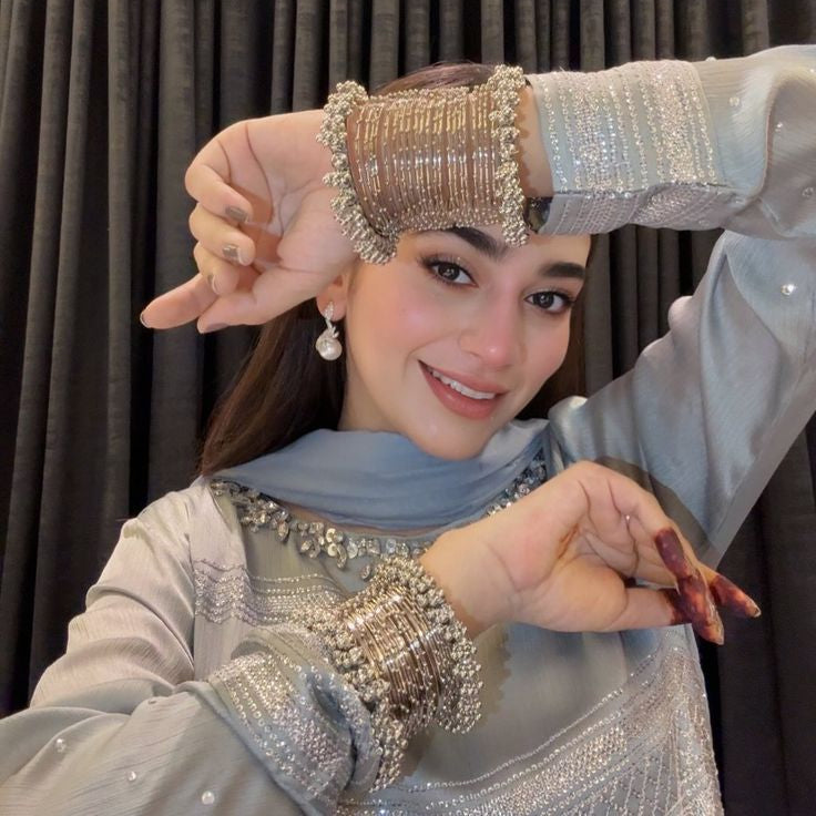 Chaandni - Silver Steel Bangle